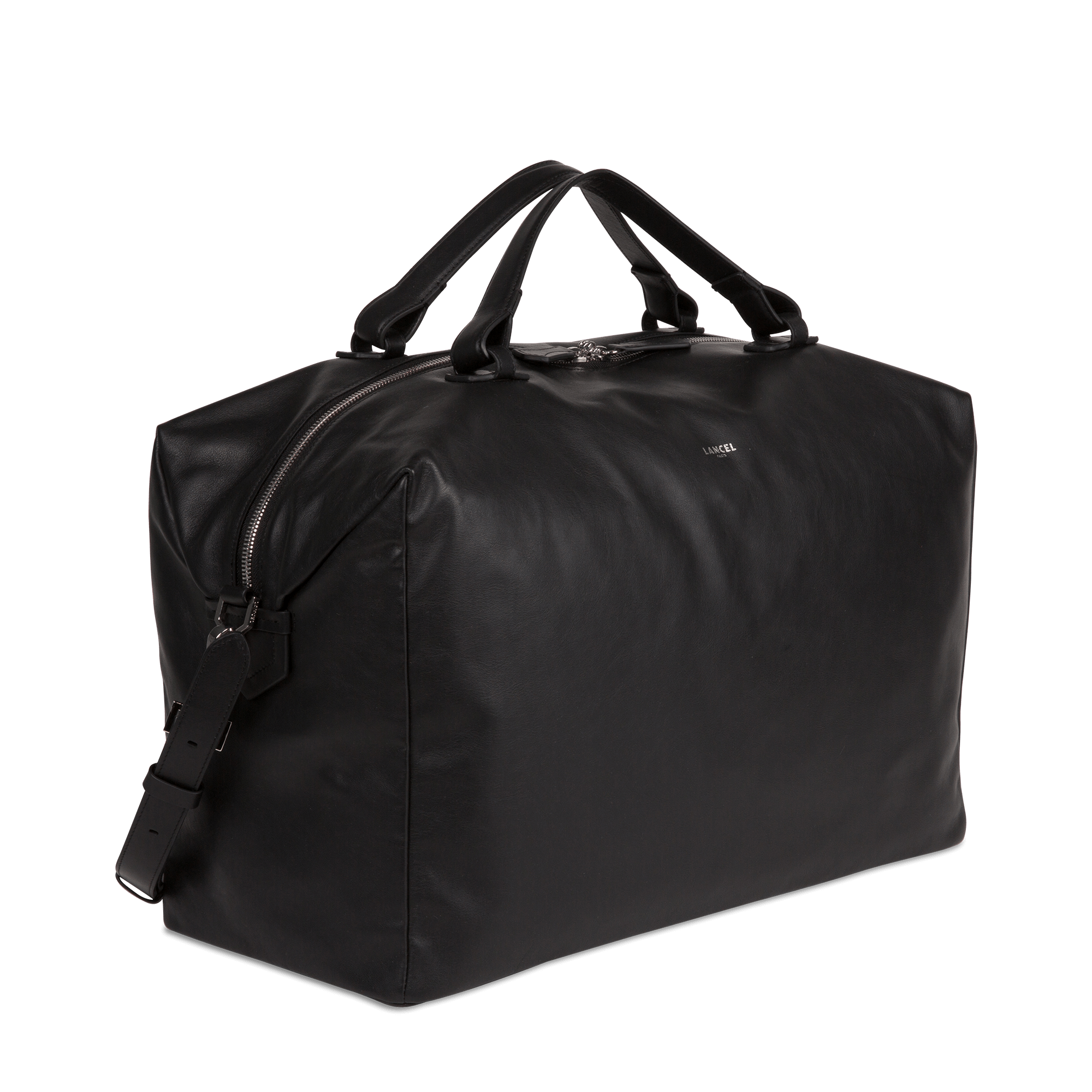 Sac de voyage Neo Pop en cuir lisse - Noir