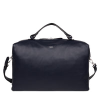 Sac de voyage Neo Pop en cuir lisse - Bleu Marine