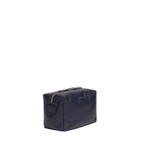 M Néo Pop smooth leather toiletries bag - Navy Blue
