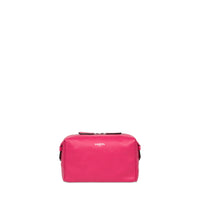 Trousse toilette Néo Pop M en cuir lisse - Fuchsia