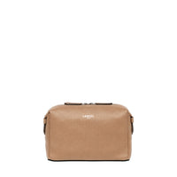 Trousse de toilette M Neo Pop en cuir - Cappuccino