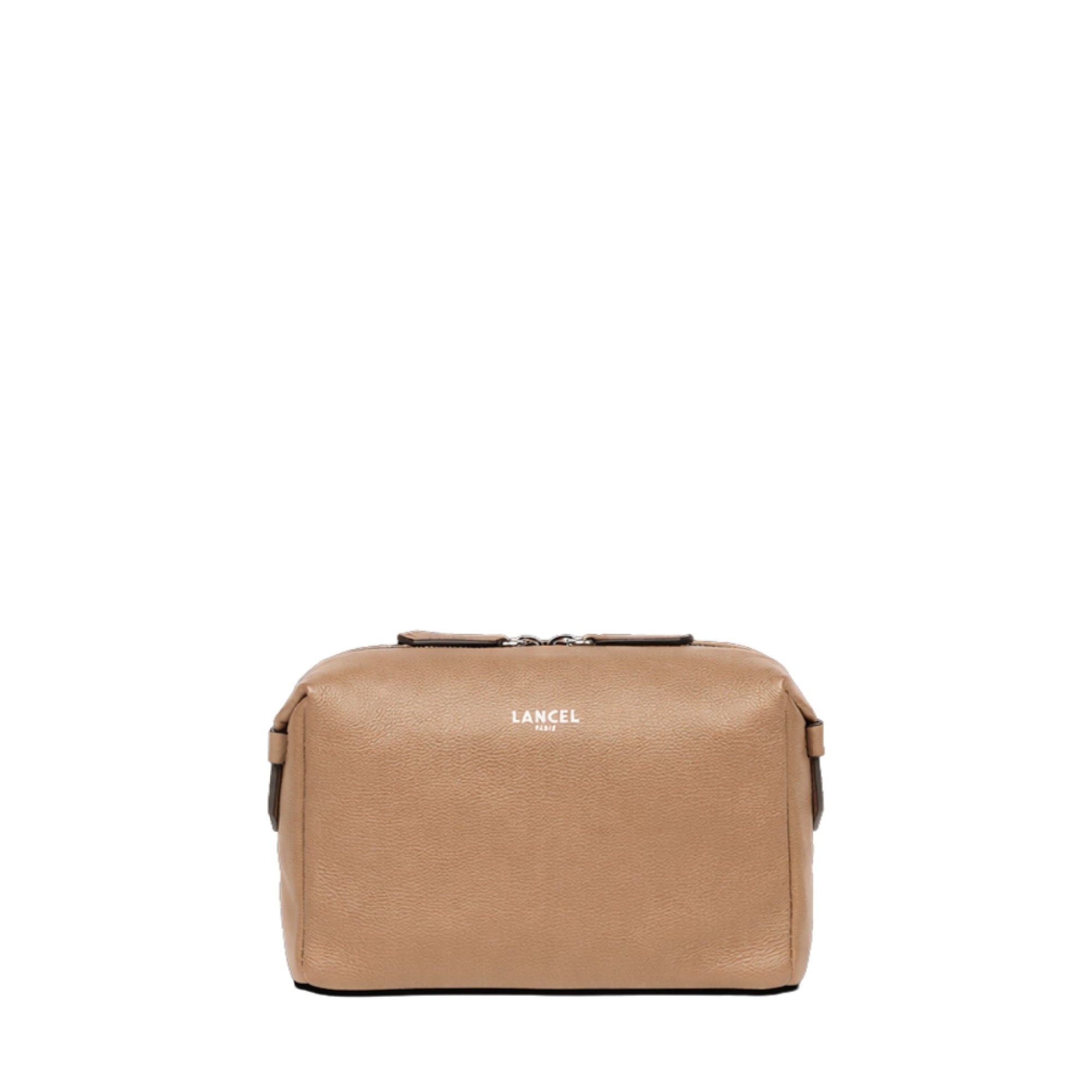 Trousse de toilette M Neo Pop en cuir - Cappuccino