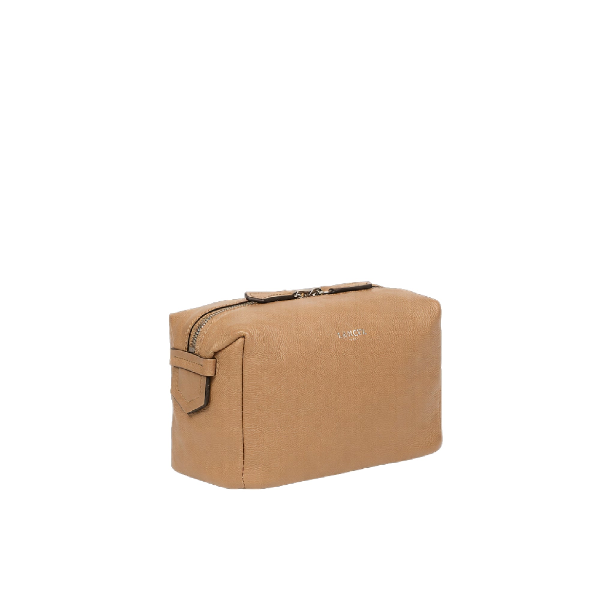 Trousse de toilette M Neo Pop en cuir - Cappuccino