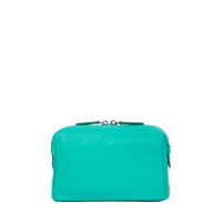 Trousse toilette Néo Pop M en cuir lisse - Émeraude