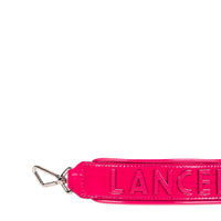 Lanière de sac amovible Ninon en cuir - Fuchsia