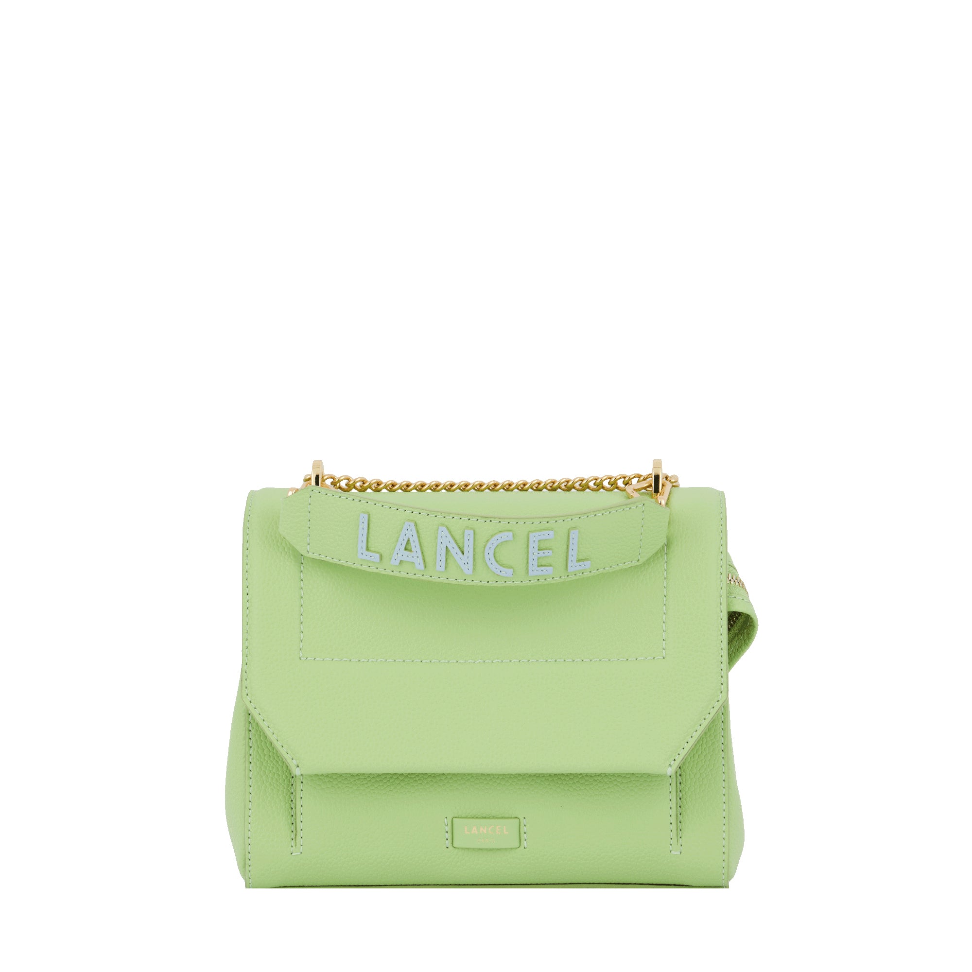 Sac rabat Ninon S en cuir grainé - Pomme & Azur