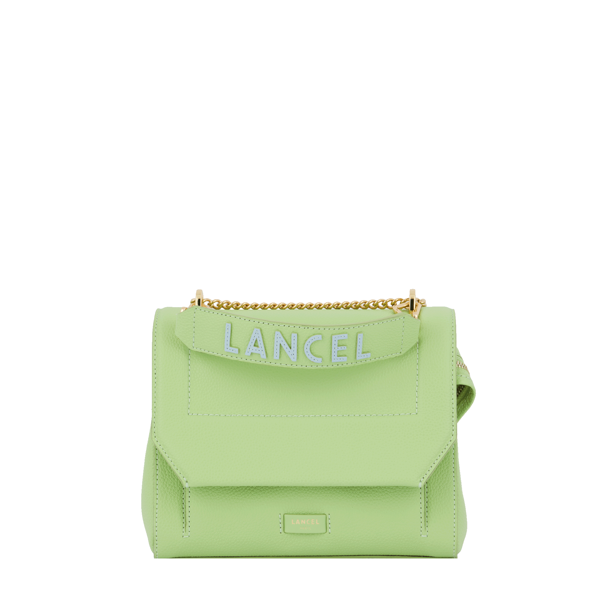 Sac rabat Ninon S en cuir grainé - Pomme & Azur