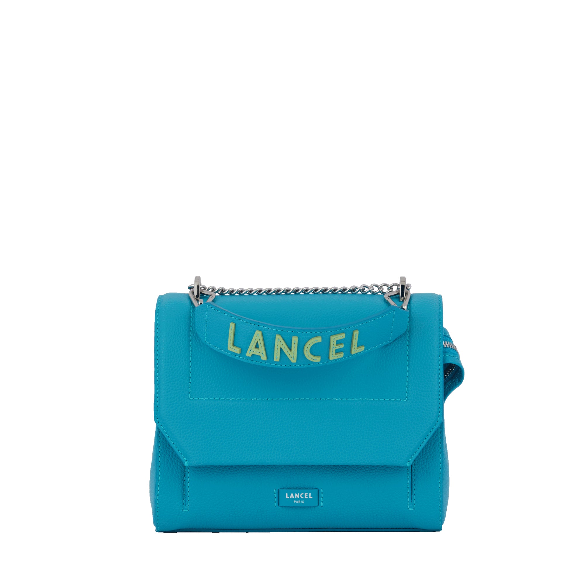 Sac rabat M Ninon en cuir grainé - Ocean & Pomme