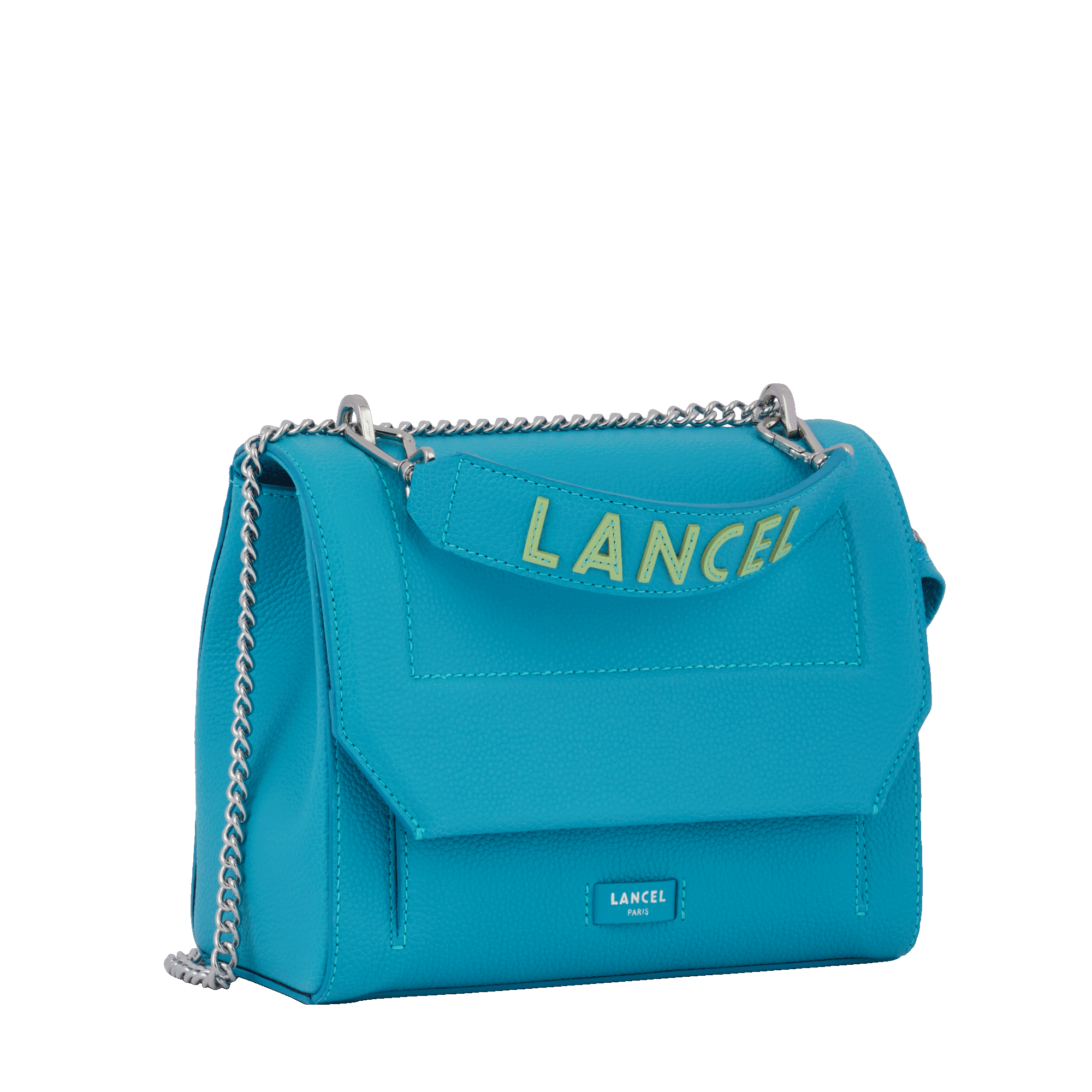 Sac rabat M Ninon en cuir grainé - Ocean & Pomme