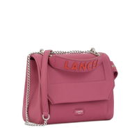 Sac rabat M Ninon en cuir grainé - Cerise & Citrouille