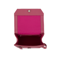 Sac rabat M Ninon en cuir grainé - Cerise & Citrouille