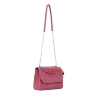 Sac rabat M Ninon en cuir grainé - Cerise & Citrouille
