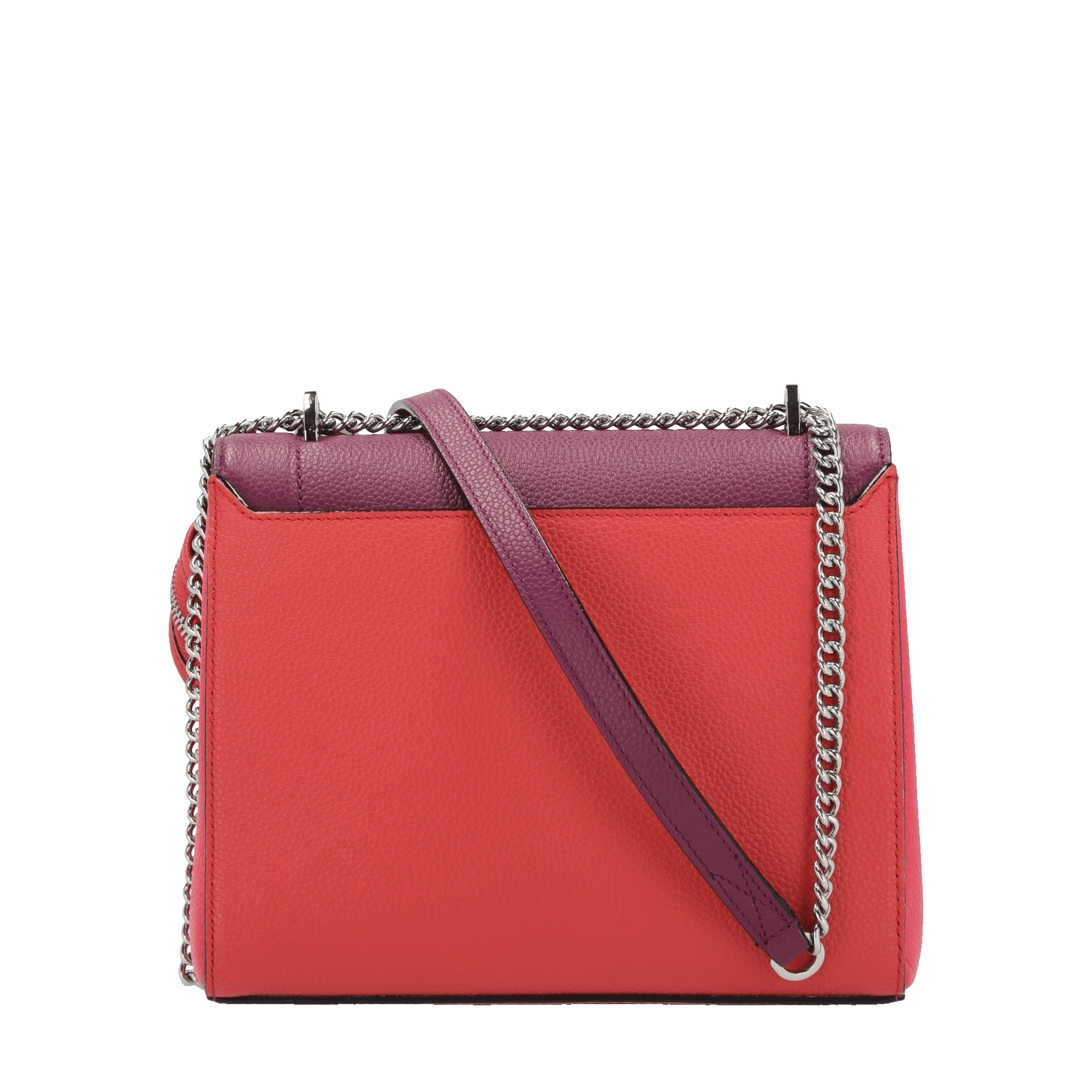 Sac rabat M Ninon en cuir grainé - Card & Flaming