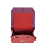Sac rabat M Ninon en cuir grainé - Card & Flaming