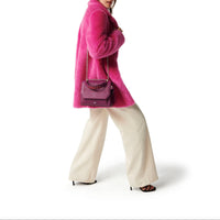 Sac rabat M Ninon en cuir grainé - Card & Flaming