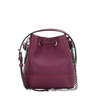Mini sac seau Ninon en cuir grainé - Card & Flaming