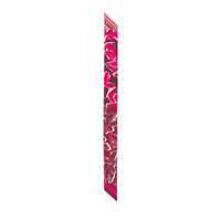 Silk headband with an arty floral pattern - Multico Fuchsia