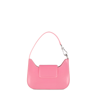 Sac mini baguette Sixtine en cuir lisse - Magnolia
