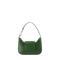 Sac mini baguette Sixtine en cuir lisse - Fougere