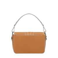 Petit sac Iris à rabat en cuir lisse - Camel