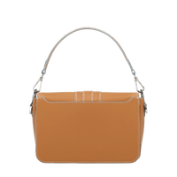 Sac Iris à rabat en cuir lisse - Camel