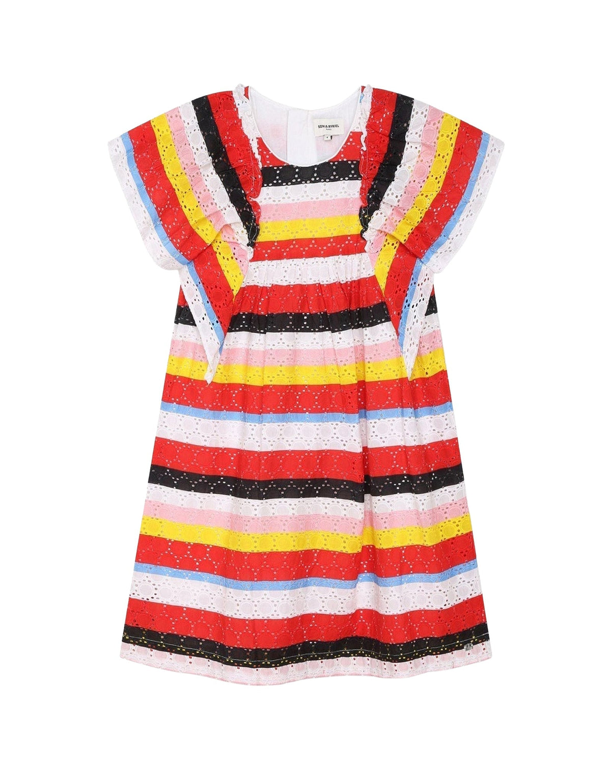 Robe SR manches courtes en broderie anglaise - Multico