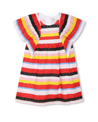 Robe manches courtes en broderie anglaise - Multico