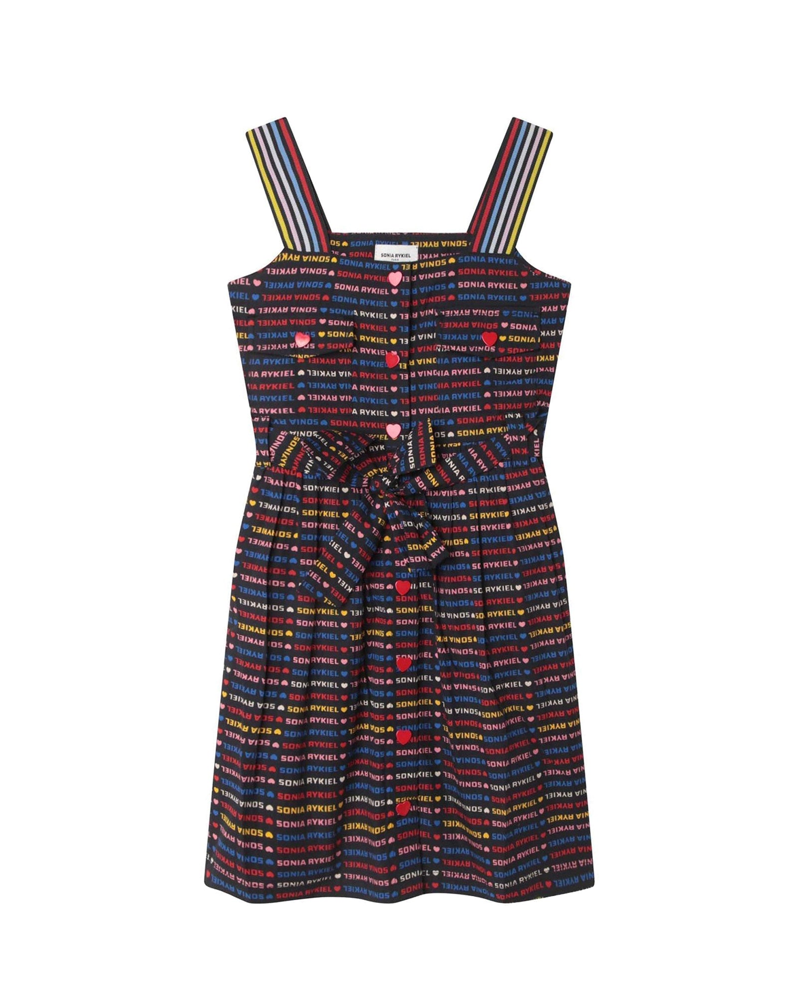 Robe à bretelles en popeline avec poches - Multico