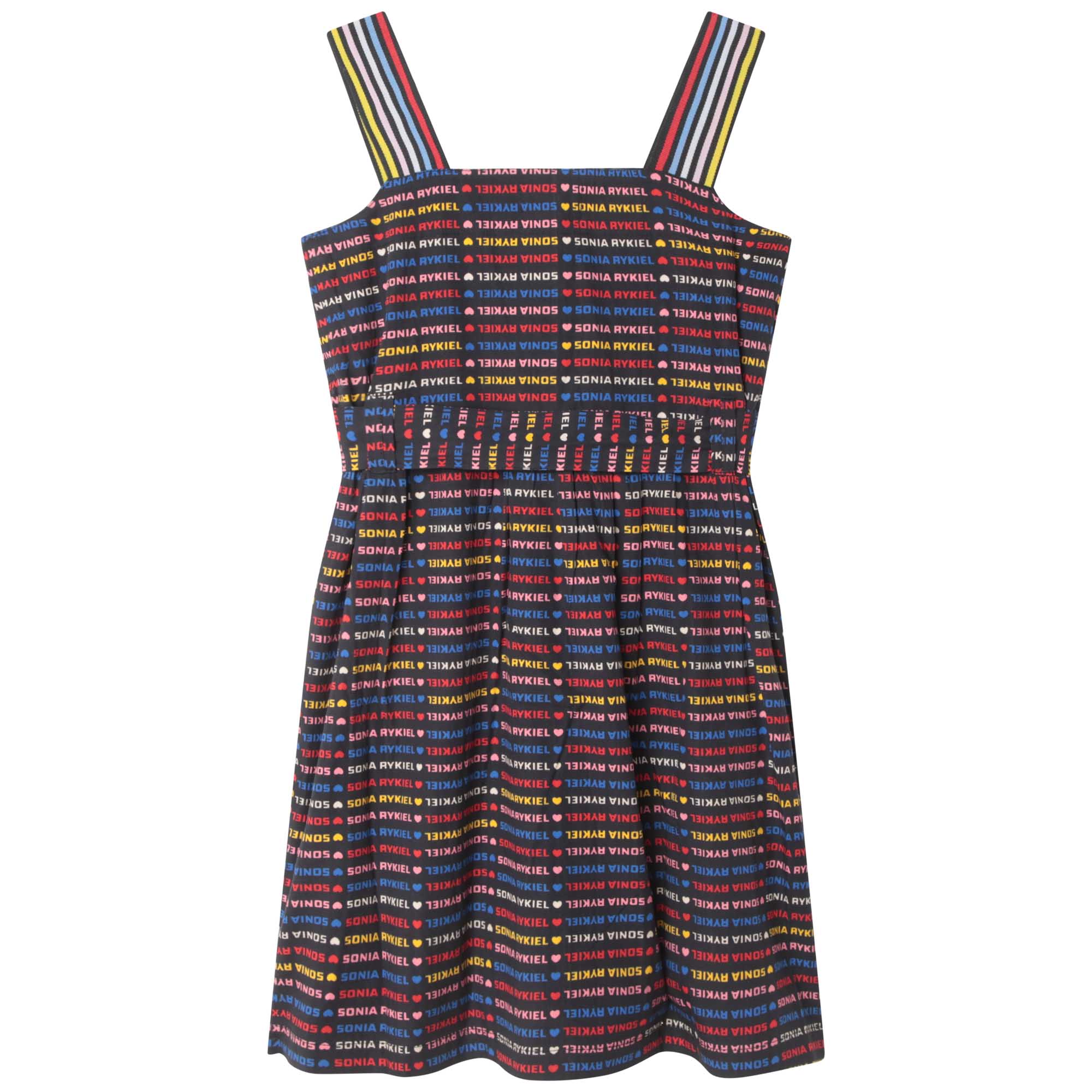 Robe à bretelles en popeline avec poches - Multico