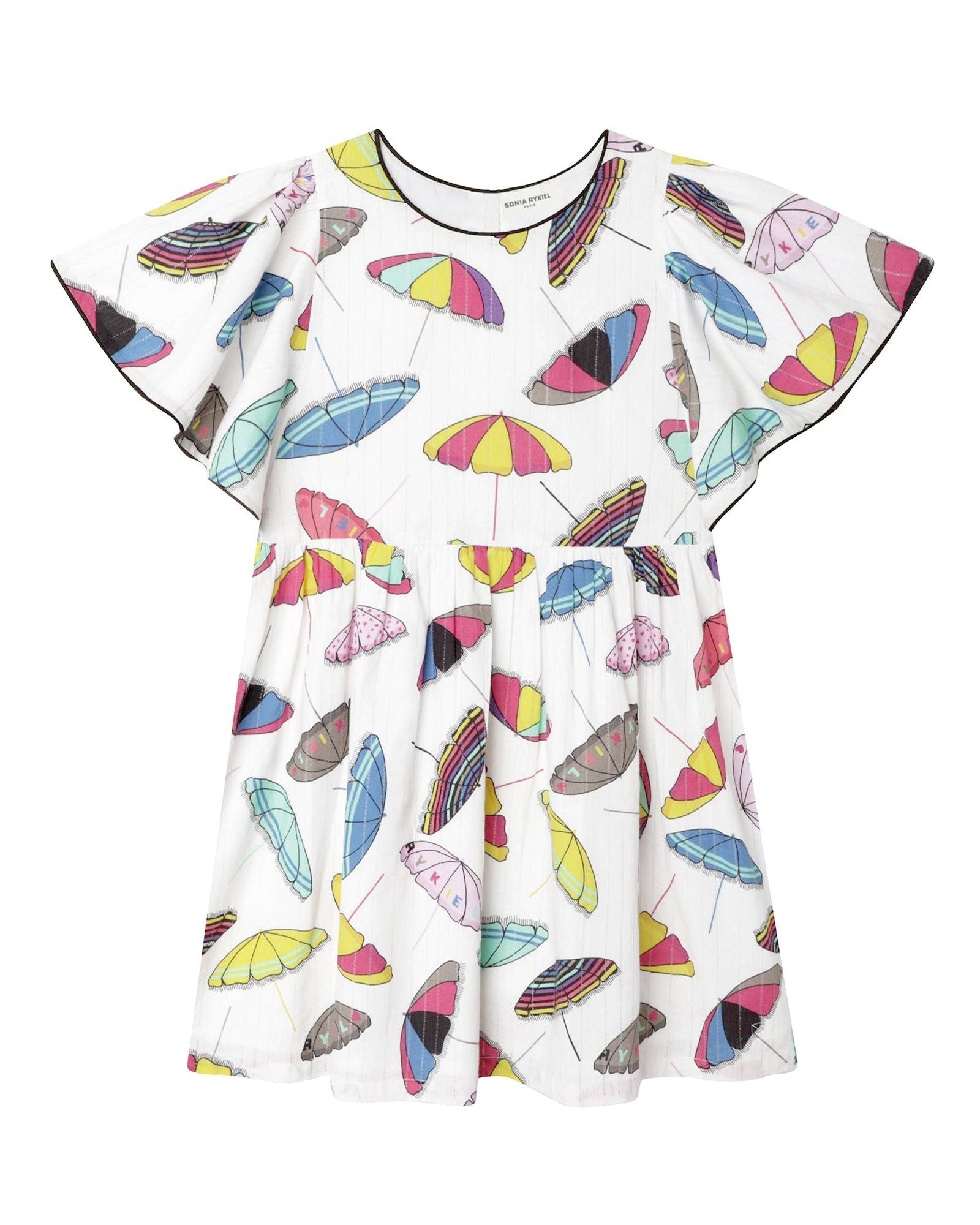 Robe en popeline Parasols - Offwhite