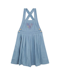 Robe à bretelles croisées en chambray - Chambray