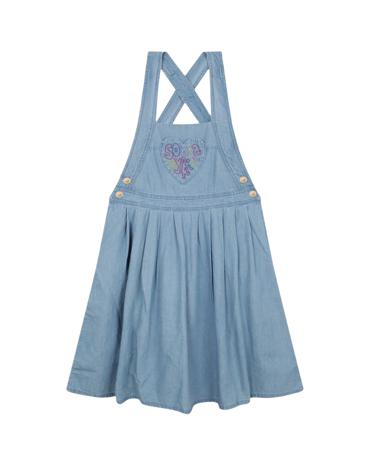 Robe à bretelles croisées en chambray - Chambray