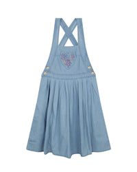 Robe à bretelles croisées en chambray - Chambray