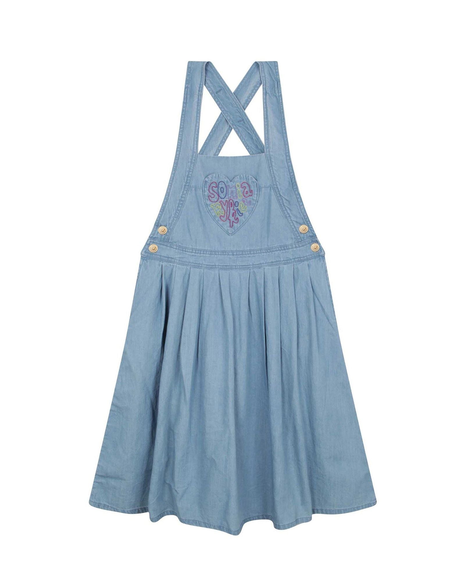 Robe à bretelles croisées en chambray - Chambray