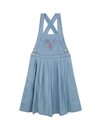 Robe à bretelles croisées en chambray - Chambray