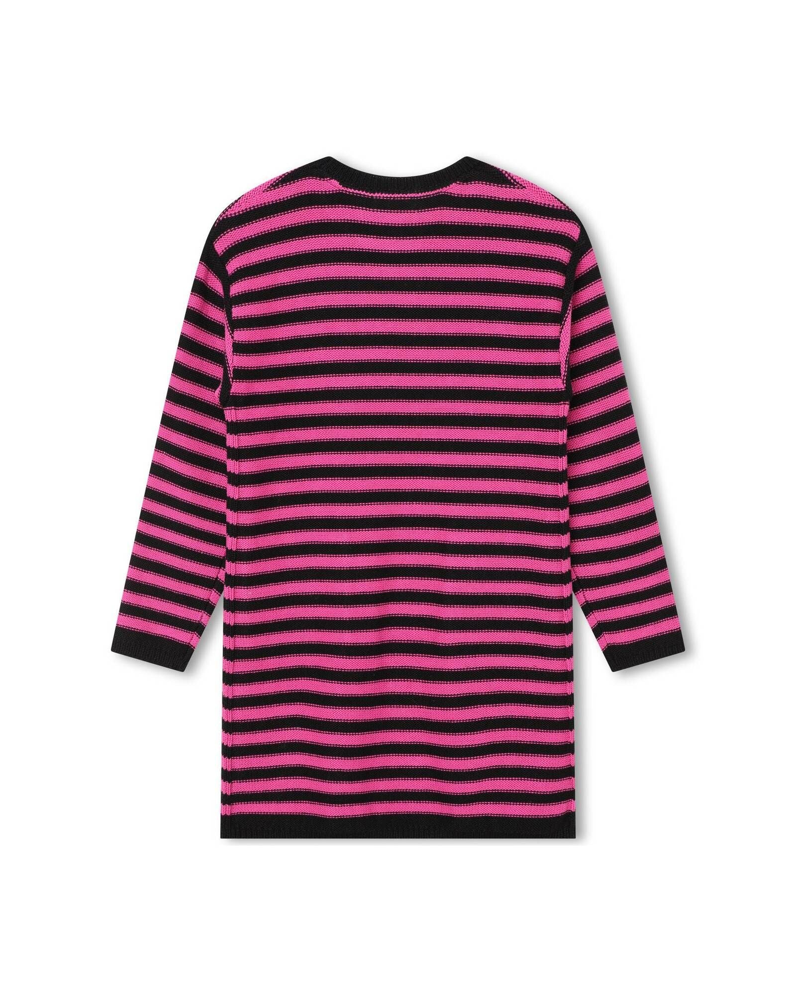Robe tricotée en coton - Rose Fuchsia