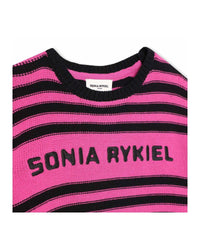 Robe tricotée en coton - Rose Fuchsia