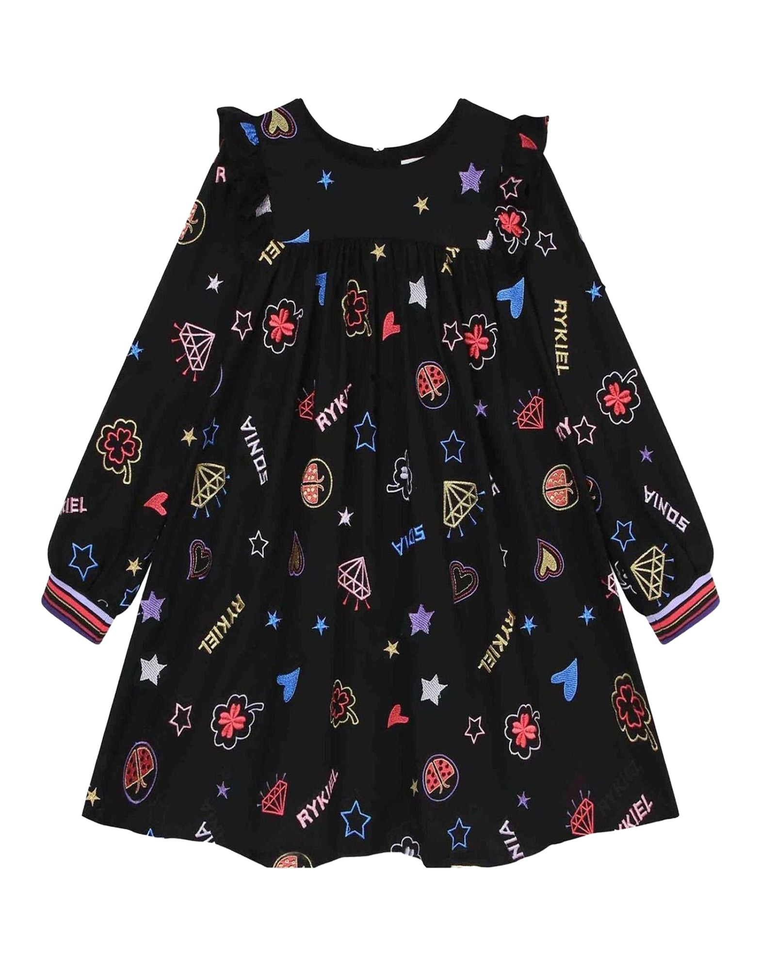 Robe fantaisie en coton - Multicolor