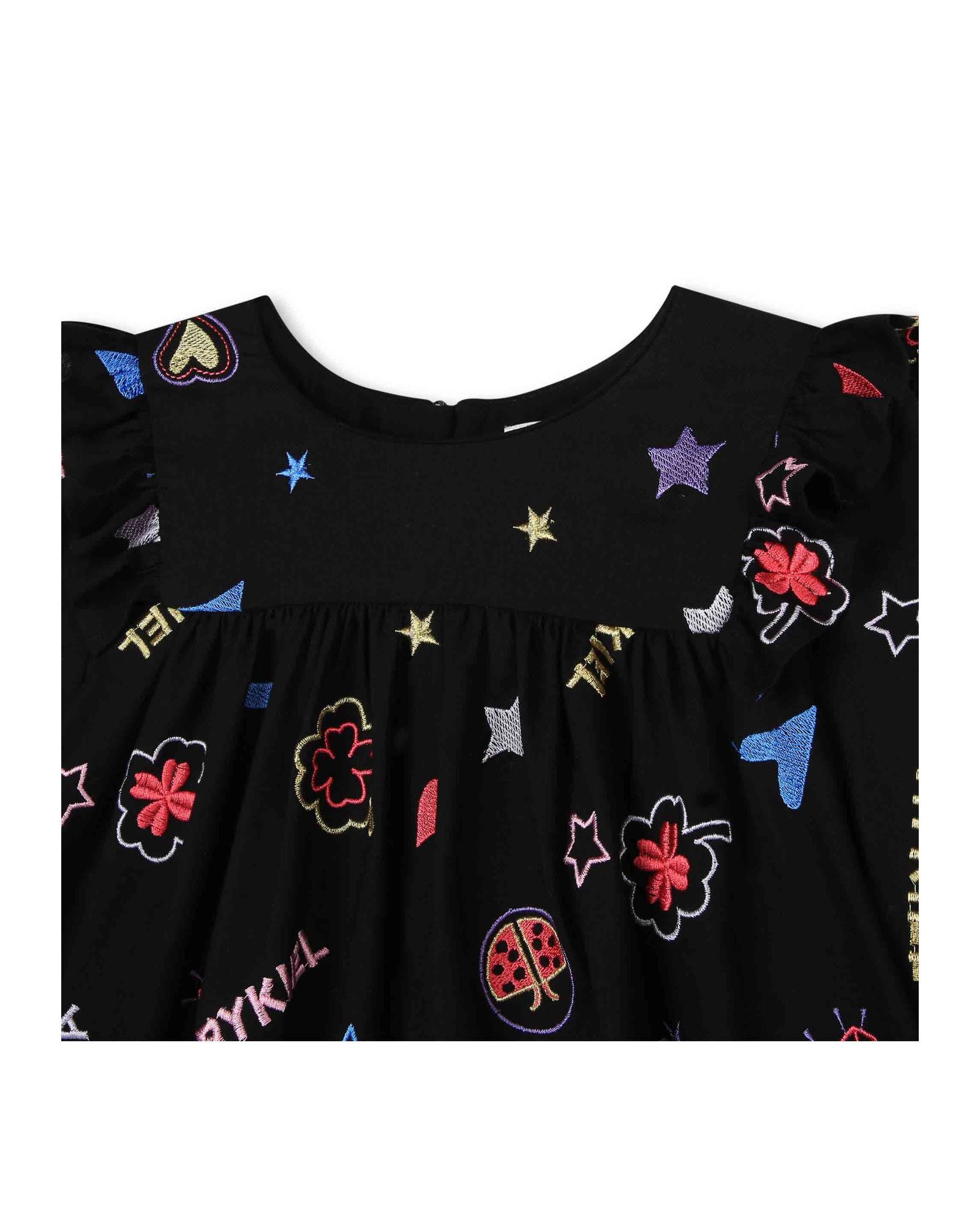 Robe fantaisie en coton - Multicolor