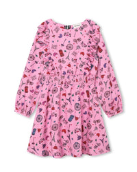 Robe à manches longues - Rose Candy