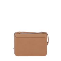 Sac rabat Roxane S en cuir lisse - Granit & Doré