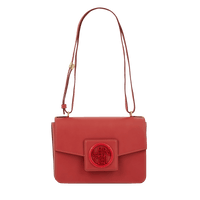 Sac rabat Roxane M en cuir lisse - Pommette