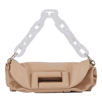 Sac porté main Cocoon S en cuir lisse - Cappuccino