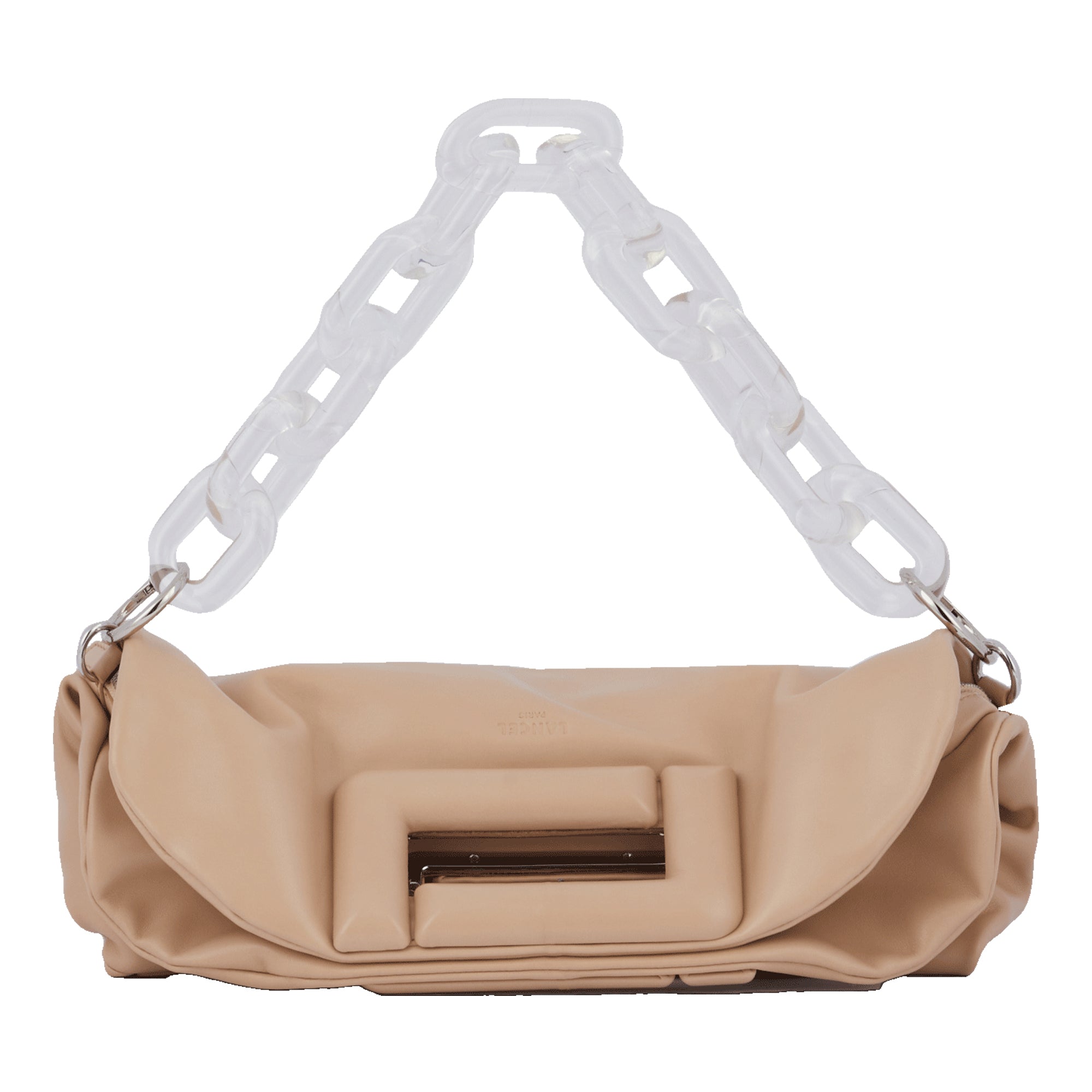 Sac porté main Cocoon S en cuir lisse - Cappuccino