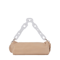 Sac porté main Cocoon S en cuir lisse - Cappuccino