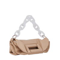 Sac porté main Cocoon S en cuir lisse - Cappuccino