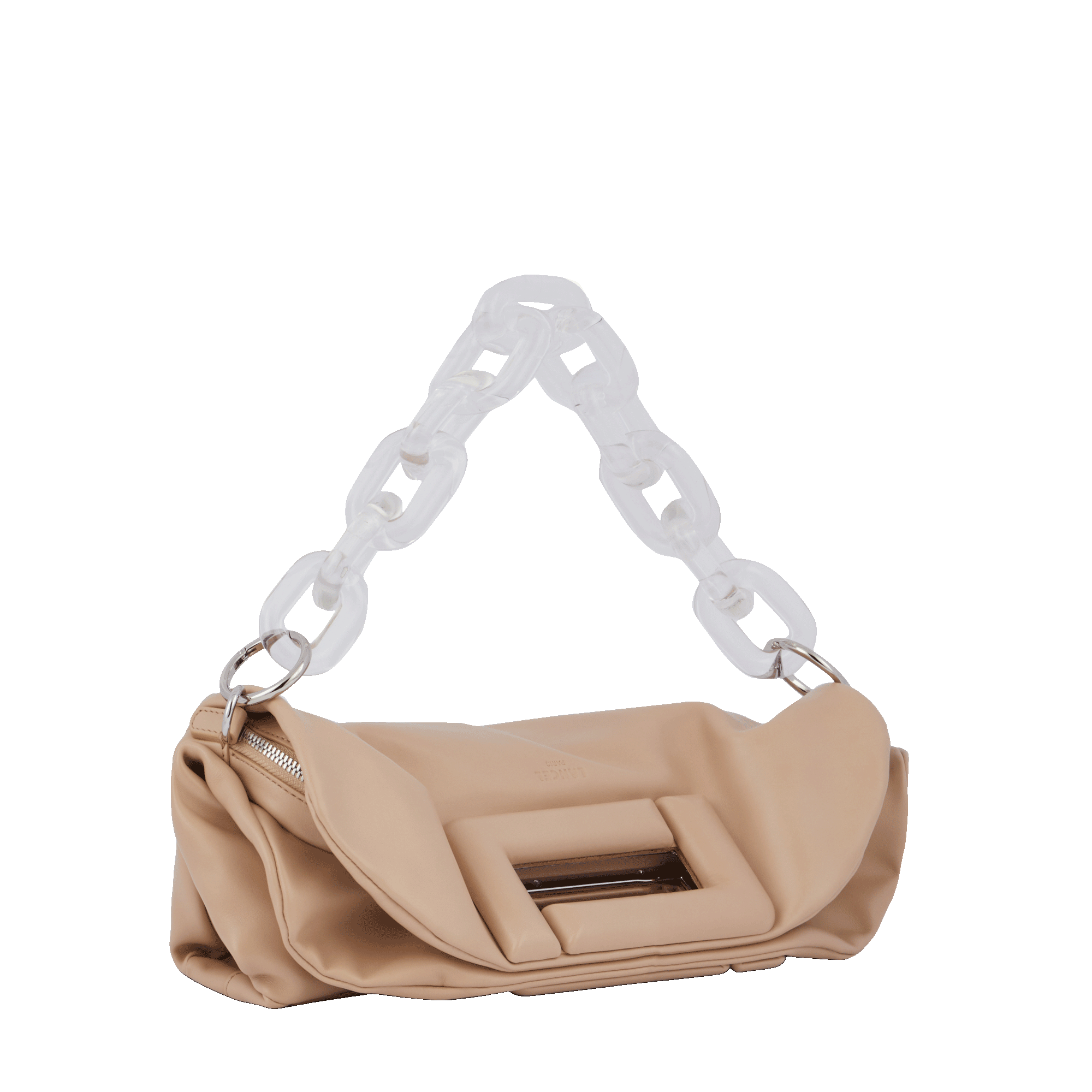 Sac porté main Cocoon S en cuir lisse - Cappuccino