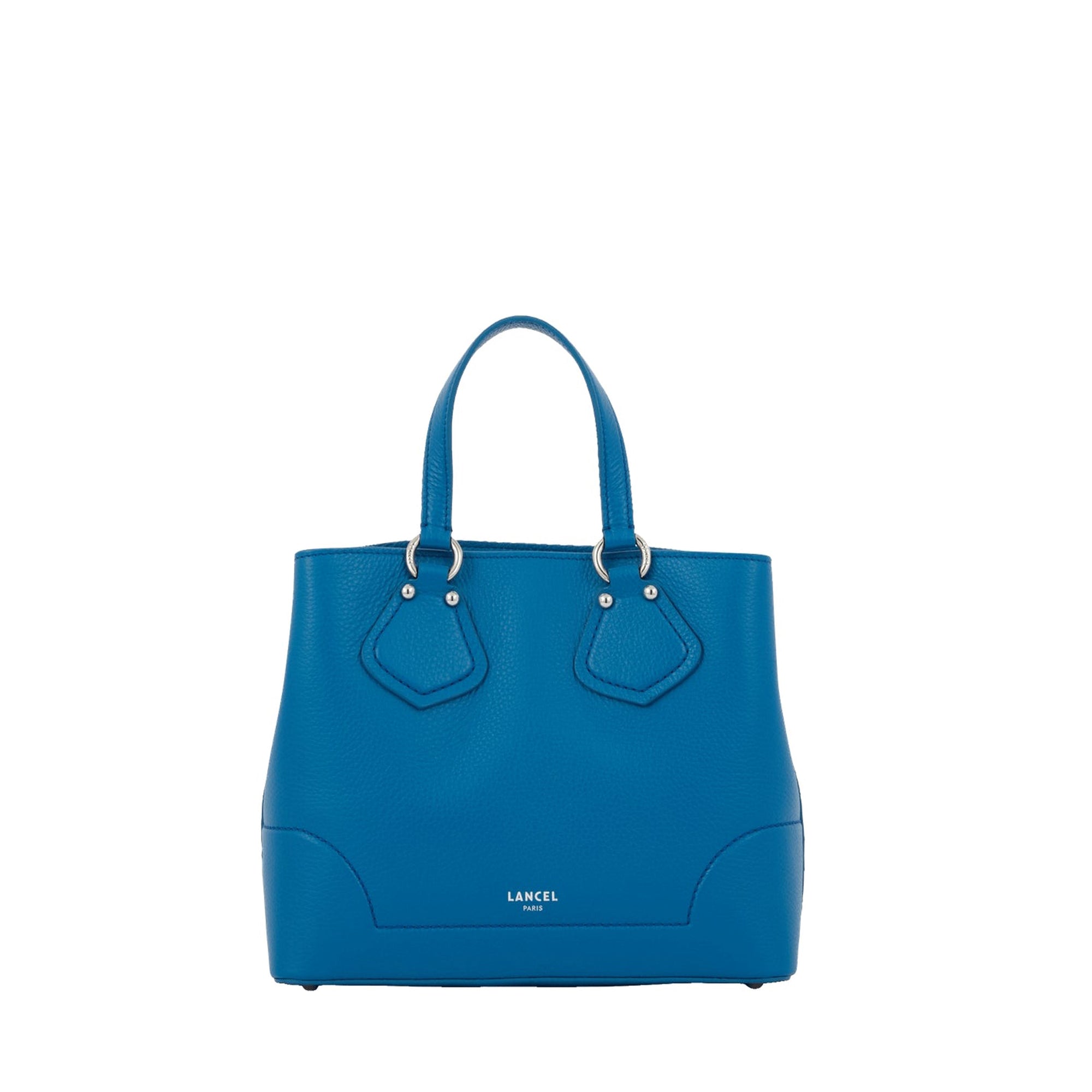 Sac zippé S Neo Izy en cuir - Cobalt