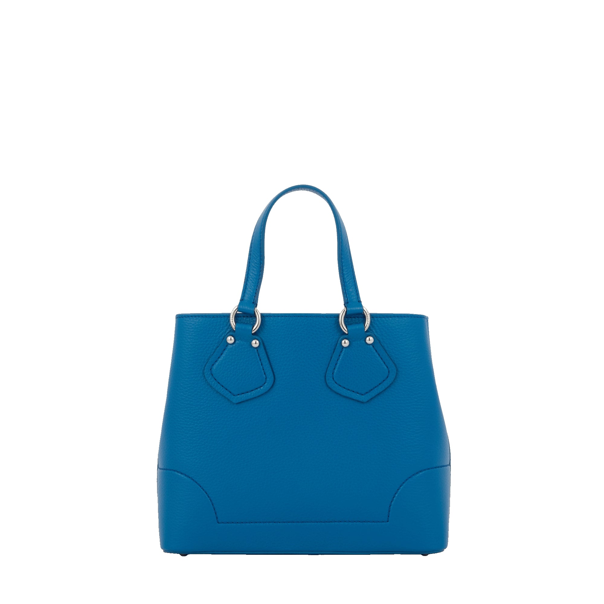 Sac zippé S Neo Izy en cuir - Cobalt