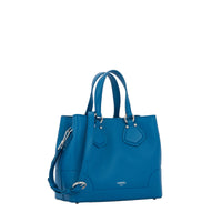Sac zippé S Neo Izy en cuir - Cobalt
